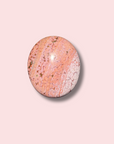 Gorgeous Pink Orbicular Sea Jasper Palm Stone