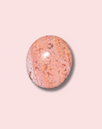 Gorgeous Pink Orbicular Sea Jasper Palm Stone