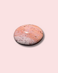 Gorgeous Pink Orbicular Sea Jasper Palm Stone