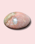 Large Pink & Purple Sea Jasper Palm Stone
