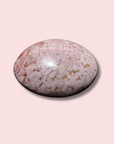 Large Pinkish Purple Sea Jasper Palm Stone