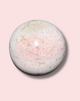Pastel Orbicular Sea Jasper Sphere With Hints of Pink