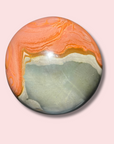 Rare XL Peachy Pink Polychrome Jasper Sphere (4+ lbs)