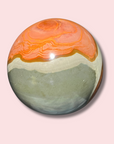 Rare XL Peachy Pink Polychrome Jasper Sphere (4+ lbs)