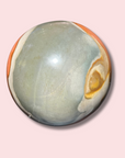 Rare XL Peachy Pink Polychrome Jasper Sphere (4+ lbs)