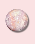 Pretty Pink & Purple Amethyst x Flower Agate Sphere With Quartz - Made in Mother Nature