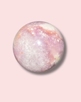 Pretty Pink & Purple Amethyst x Flower Agate Sphere With Quartz - Made in Mother Nature