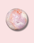 Pretty Pink & Purple Amethyst x Flower Agate Sphere With Quartz - Made in Mother Nature