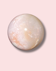 Soft & Feminine Pink Amethyst x Flower Agate Sphere - Made in Mother Nature