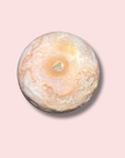 Beautiful Pink Amethyst Sphere With Druzy Caves - Made in Mother Nature