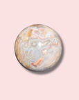 Moody Pink Amethyst x Blue Flower Agate Sphere - Made in Mother Nature