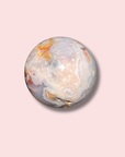 Moody Pink Amethyst x Blue Flower Agate Sphere - Made in Mother Nature
