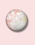 Gorgeous Raspberry Pink Amethyst x Flower Agate Sphere - Made in Mother Nature