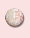 Gorgeous Raspberry Pink Amethyst x Flower Agate Sphere - Made in Mother Nature