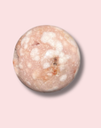 Stunning Pink Amethyst x Flower Agate Sphere With Druzy Cave - Made in Mother Nature
