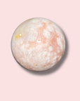 Stunning Pink Amethyst x Flower Agate Sphere With Druzy Cave - Made in Mother Nature