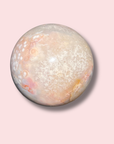Orby Pink Amethyst x Flower Agate Sphere With Beautiful Colors - Made in Mother Nature