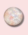 Orby Pink Amethyst x Flower Agate Sphere With Beautiful Colors - Made in Mother Nature