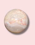 Orby Pink Amethyst x Flower Agate Sphere With Beautiful Colors - Made in Mother Nature