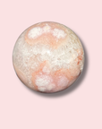 Quartz-Filled Pink Amethyst x Flower Agate Sphere - Made in Mother Nature