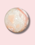 Quartz-Filled Pink Amethyst x Flower Agate Sphere - Made in Mother Nature