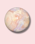 Soothing Pink Amethyst x Flower Agate Sphere - Made in Mother Nature