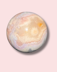 Soothing Pink Amethyst x Flower Agate Sphere - Made in Mother Nature
