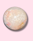 Orby Pink Amethyst x Flower Agate Sphere With Beautiful Colors - Made in Mother Nature
