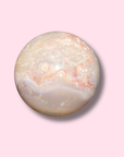 Orby Pink Amethyst x Flower Agate Sphere With Beautiful Colors - Made in Mother Nature