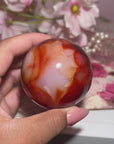 Amazing Vibrant Carnelian Sphere