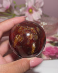 Cool Mossy Carnelian Sphere