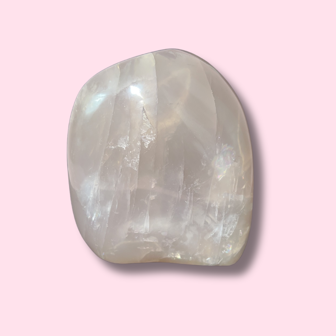 Smoky Blue Star Rose Quartz Freeform - Made in Mother Nature