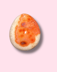 Quartzy Carnelian Egg With Druzy Cave - Made in Mother Nature
