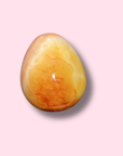 Peach Banded Carnelian Egg - Made in Mother Nature