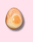 Peach Banded Carnelian Egg - Made in Mother Nature