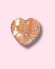 Old Stock Pink Ocean Jasper Heart - Made in Mother Nature