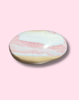 Pastel Pink Sea Jasper Palm Stone - Made in Mother Nature