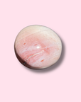 Gorgeous Pink Sea Jasper Palm Stone - Made in Mother Nature