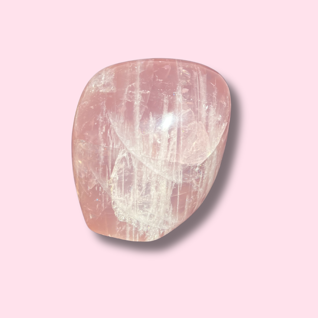 Juicy Pink Star Rose Quartz Freeform - Made in Mother Nature