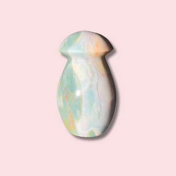 Beautiful Pastel Sea Jasper Mushroom - Made in Mother Nature