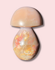 XL Pretty Peach Colored Sea Jasper Mushroom - Made in Mother Nature