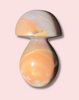 XL Pretty Peach Colored Sea Jasper Mushroom - Made in Mother Nature