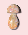 Sparkly Quartz Filled Sea Jasper Mushroom - Made in Mother Nature