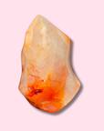 Peachy Quartz-Filled Carnelian Flame - Made in Mother Nature