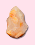 Peachy Quartz-Filled Carnelian Flame - Made in Mother Nature