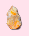 Funky Carnelian Flame With Cool Colors - Made in Mother Nature