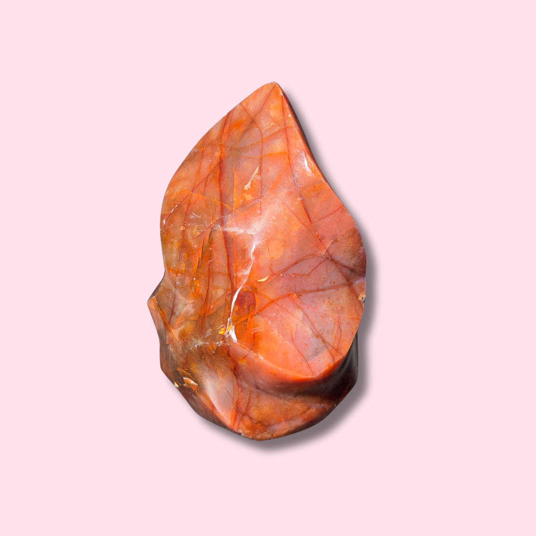 Fiery Red Carnelian Flame - Made in Mother Nature