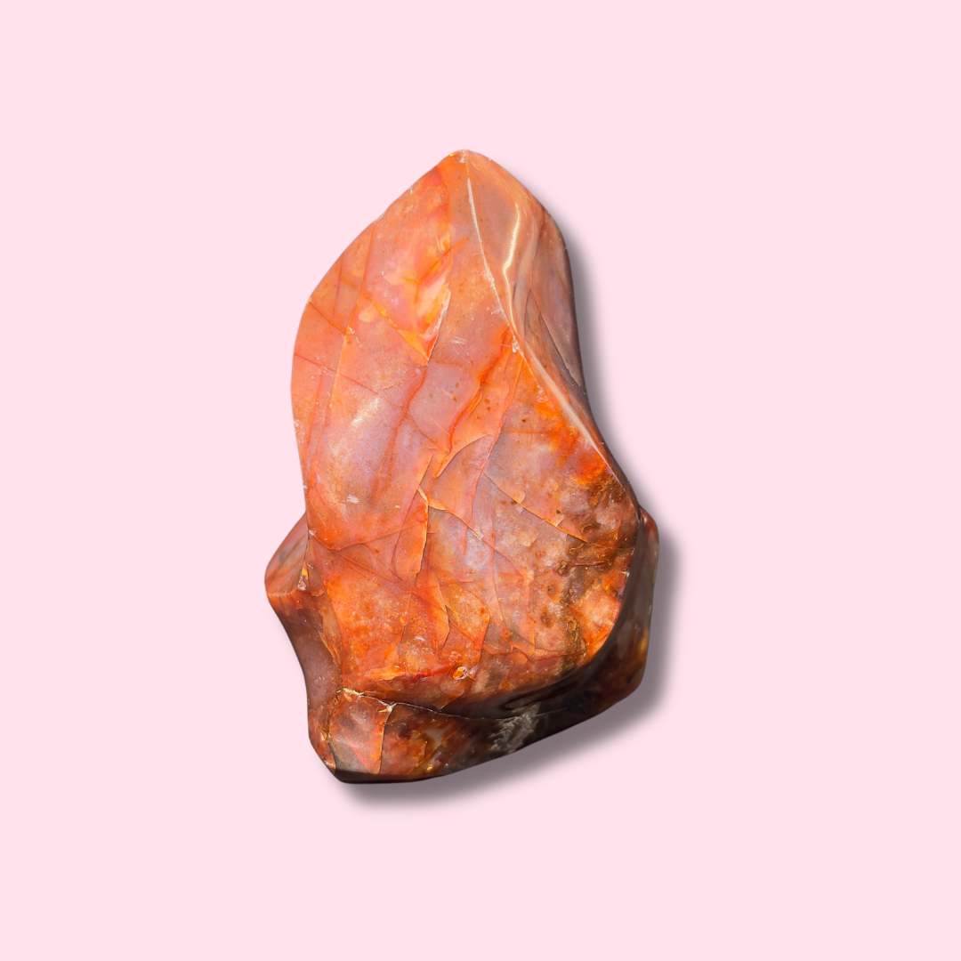 Fiery Red Carnelian Flame - Made in Mother Nature