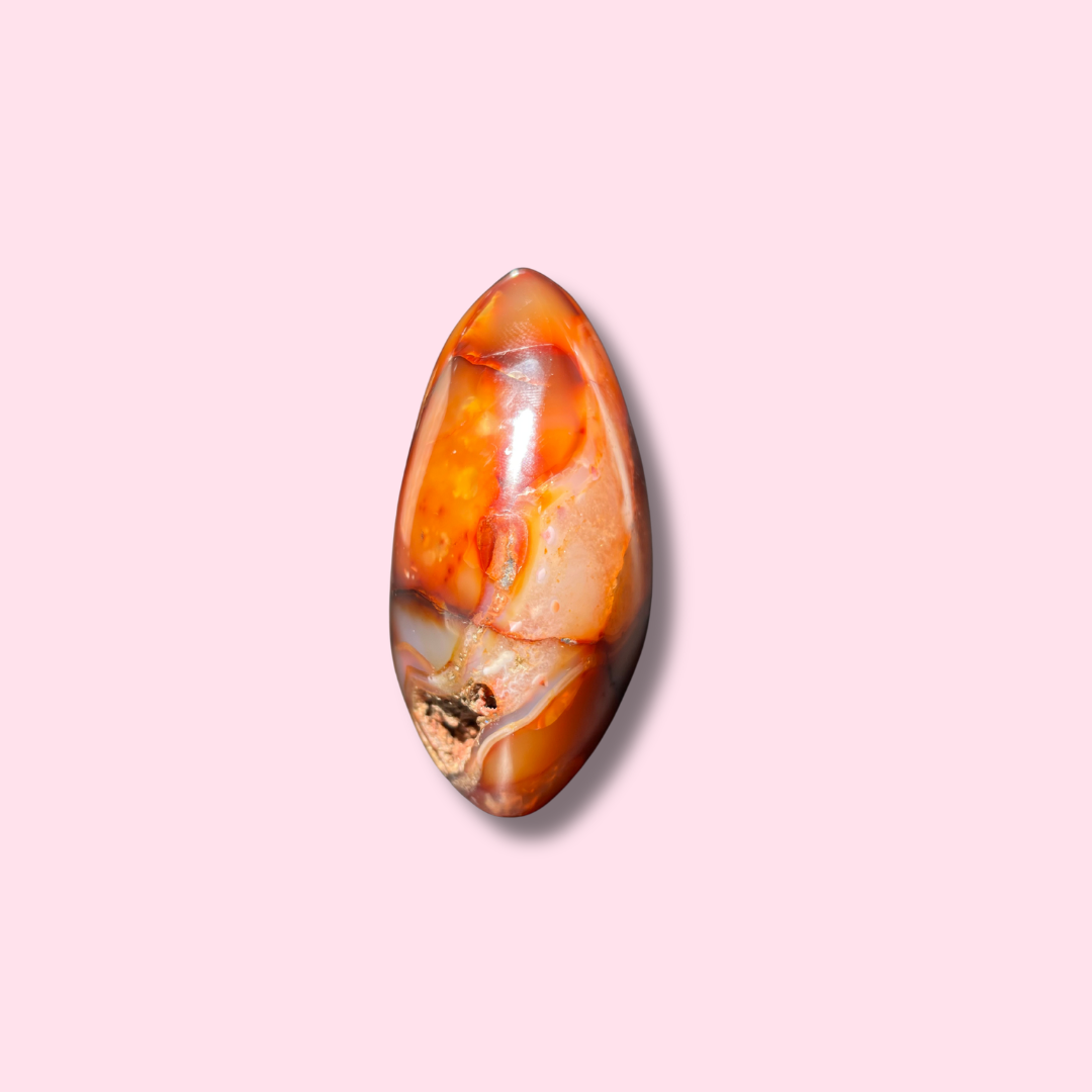 Carnelian Freeform With Unique Veiny Pattern - Made in Mother Nature