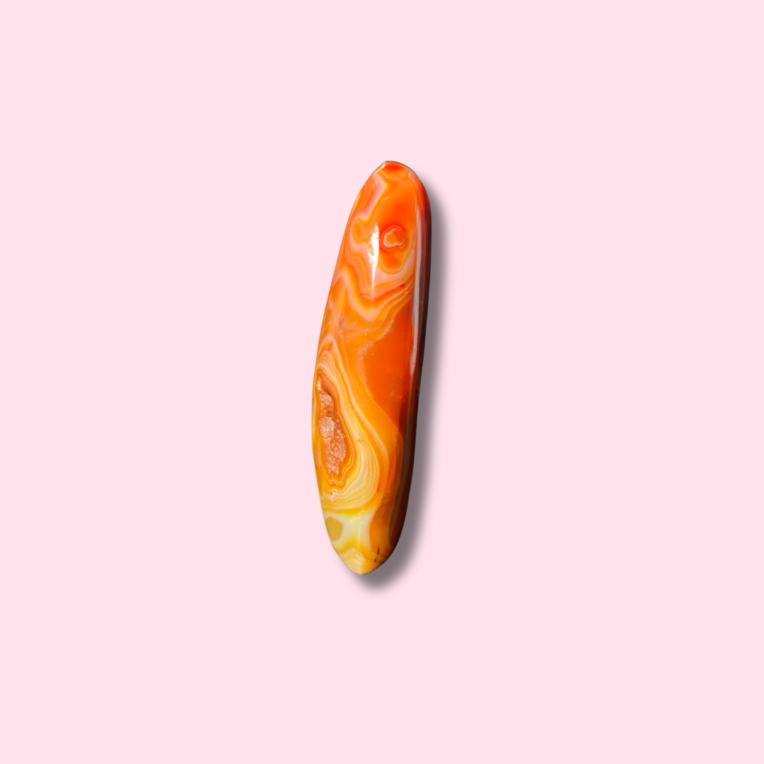 Gorgeous Carnelian Freeform With Beautiful Banding - Made in Mother Nature